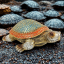 Ver imagem 1 de Tartaruga Sabedoria e Elegância! Tartaruga Decorativa de Resina 6x15cm – Detalhes Únicos!