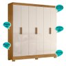 Guarda Roupa Valença 195cm 6 Portas Freijó Off White Moval - 5