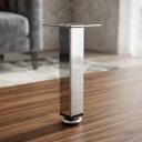 Ver imagem 3 de Pé para Móvel 10cm Cromado Italy Line Ideal Mesa e Sofá Prateado