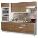 Ver imagem 3 de Armário de Cozinha Completa 100% MDF 250cm Branco/Rustic Acordes Madesa 03