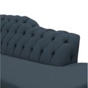 Ver imagem 2 de Recamier Decorativo Divã Styllus Lado Direito Bouclé Cinza