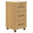 Ver imagem 1 de Gaveteiro Escritório 3 Gavetas e Rodízio Mdp 36x65,5x36cm 0744:carvalho