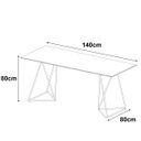 Ver imagem 3 de Mesa de Escritório Cavalete Arame Bela Vista Branco