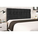 Ver imagem 2 de Cabeceira Estofada Cama Box Queen 160cm Virgínia Suede Preto