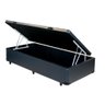 Base Cama Box Baú Solteiro 78x188:Korino Preto - 1