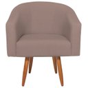Ver imagem 5 de Kit 2 Poltronas Jade Decorativa Moderna Sala de Estar Quarto Escritório Conforto Corano Nozes e Linh