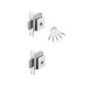 Ver imagem 1 de Fechadura Imab Tecnoponto Auxiliar Cromada Roseta Quadrada Kit Dupla