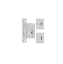 Ver imagem 3 de Fechadura Imab Tecnoponto Auxiliar Cromada Roseta Quadrada Kit Dupla