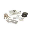 Ver imagem 2 de Fechadura Imab Tecnoponto Auxiliar Cromada Roseta Quadrada Kit Dupla