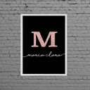 Ver imagem 1 de Quadro Decorativo Nome Maria Clara 45x34cm:Madeira branca