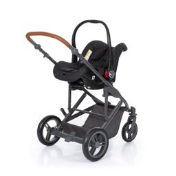 Kit Carrinho Moisés como 4 com Bebê Conforto + Bolsa Woven Black - Abc Design - 6