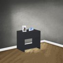 Ver imagem 4 de Mesa De Cabeceira 1 Gaveta Trovarelli Preto