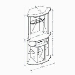 Bar de Canto Talismã Plus Preto - Bechara - 5 Bar de Canto Talismã Plus Preto - Bechara - 5