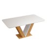Mesa de Jantar Rute com 6 Cadeiras Lidia Carvalho Nobre/Off White/Kraft - PR Móveis - 3