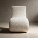 Ver imagem 7 de Kit 2 Poltronas Orgânicas Esculturais Sala de Estar Curva S Sinuê Bouclê Moscow Off White - Desk Des