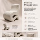 Ver imagem 3 de Kit 2 Poltronas Orgânicas Esculturais Sala de Estar Curva S Sinuê Bouclê Moscow Off White - Desk Des