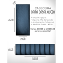 Ver imagem 6 de Cabeceira de Cama Box Solteiro Casal Queen King Estofada Modular 45x20cm