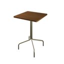 Ver imagem 5 de Mesa Bistrô Quadrada Barcelona 80cm Marrom/Acácia Mel