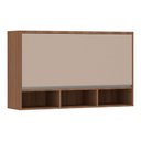 Ver imagem 1 de Armário Aéreo 120cm 1 Porta Basculante com Nichos Lari Luciane Móveis
