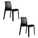 Ver imagem 1 de Kit 2 Cadeiras Gruvyer Sala de Jantar Preta -
