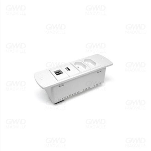 Régua De Caixa 170 Facility 4 Blocos - 2el/1usb/1bl-key - Branco - 1