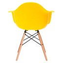 Ver imagem 2 de Cadeira Charles Eames Eiffel com Braço Amarelo Polipropileno Cozinha Sala Estar Mesa Jantar
