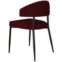 Ver imagem 6 de Kit 06 Cadeiras Estofada para Sala de Jantar Serena Preto C01 Bouclê Vermelho Bordô - Lyam Decor