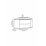 Gabinete Alice 1 Metro Suspenso - Fabribam - 5