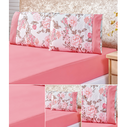 Lençol pra cama padrão 188 cm x 138 cm jogo de cama micropercal 200 fios macio - 3