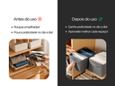 Ver imagem 2 de Cesto Organizador de Guarda Roupa Gavetas Closet Tecido Dobrável e Lavável Multiuso