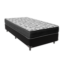Ver imagem 1 de Cama Box Solteiro Preto e Colchão Iso 100 D33 Ortobom