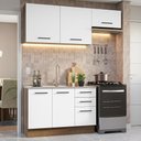 Ver imagem 1 de Armário de Cozinha Compacta 180cm Rustic/Branco Agata Madesa 09