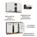 Ver imagem 5 de Armário de Cozinha Compacta 180cm Rustic/Branco Agata Madesa 09