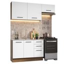 Ver imagem 3 de Armário de Cozinha Compacta 180cm Rustic/Branco Agata Madesa 09