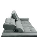 Ver imagem 7 de Sofa Retratil Reclinavel 2 Lugares 2,20 Vitória Veludo Cinza Lansofbr