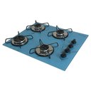 Ver imagem 2 de Cooktop 4bocas Ultra Chama 127/220v Marmo Azul