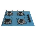 Ver imagem 1 de Cooktop 4bocas Ultra Chama 127/220v Marmo Azul