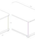 Ver imagem 3 de Caixa de Brinquedos Ref Bb 710 Branco - Completa Móveis