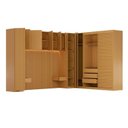 Ver imagem 3 de Guarda Roupa Planejado 11 Portas 2 Mesas de Cabeceira Samambaia CabeCasa MadeiraOriginals Carvalho