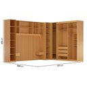 Ver imagem 5 de Guarda Roupa Planejado 11 Portas 2 Mesas de Cabeceira Samambaia CabeCasa MadeiraOriginals Carvalho