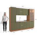Ver imagem 5 de Cozinha Modulada Pixel Kappesberg 100% Mdp Canela/verde Frevo 280cm