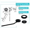 Ver imagem 3 de Queimador Duplo Traseiro 1 Cano 650E de Fogão Ferro 17,5cm