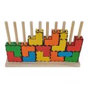 Ver imagem 5 de Blocos de Encaixe Educativos Pedagógicos Brinquedos em Madeira Jogos Divertidos Socialização Diversã