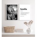 Ver imagem 2 de Kit 2 Quadros para Sala Leões- Família 45x34cm - com Vidro:madeira Preta