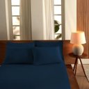 Ver imagem 1 de Lençol Avulso Casal de Malha Vivaldi Premium Sul Brasil:azul Real