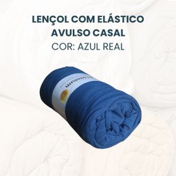 Lençol Avulso Casal de Malha Vivaldi Premium Sul Brasil:azul Real - 2
