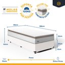 Ver imagem 5 de Cama Box com Colchão de Molas Ensacadas Pillow Top Neve Solteiro 88cm