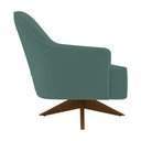 Ver imagem 6 de Poltrona Giratória 73cm Epic Veludo Verde Petróleo - Sallar Home