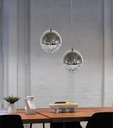 Ver imagem 2 de Pendente Globo Cromado 15cm Led 12W 3200K Bivolt PARIS LUZ