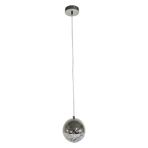 Pendente Globo Cromado 15cm Led 12W 3200K Bivolt PARIS LUZ